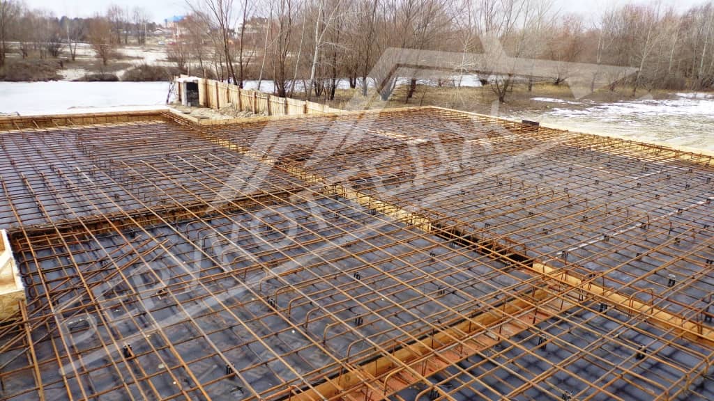 Перекрытия - двухэтажный монолитно-каркасный дом в Чеховском районе